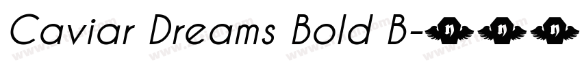 Caviar Dreams Bold B字体转换